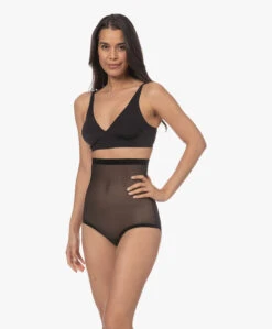 Wolford Tulle Control Panty High Waist - Zwart -Modewinkel 221229 ca0f8dc3 ab8f 4f8a b521 11a6d131d94e