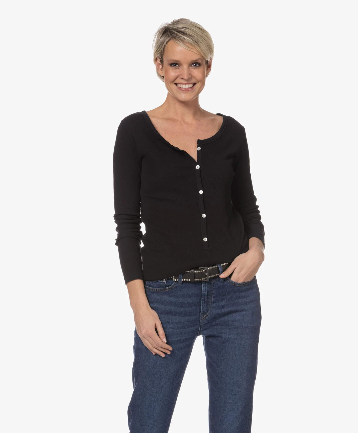 Zadig & Voltaire Starlight Leren Riem - Zwart 12 Zadig & Voltaire Starlight Leren Riem - Zwart - Afbeelding 10