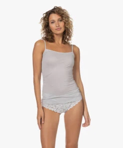 Hanro Ultralight Katoenen Spaghetti Top - Silvery Grey -Modewinkel 230210 2b3acc9c 6df0 4fee b55c 8d8f85991a78