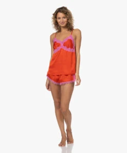 Love Stories Apollo Satijnen Shorts Met Kant - Rood -Modewinkel 230210 a3c70acc f538 4109 ba46 1b0e10a7c21d