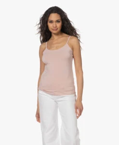 Plein Publique La Foix Bamboe Jersey Spahgettitop - Rose -Modewinkel 230303 866402cd be73 431f a879 c4b0020f1d49