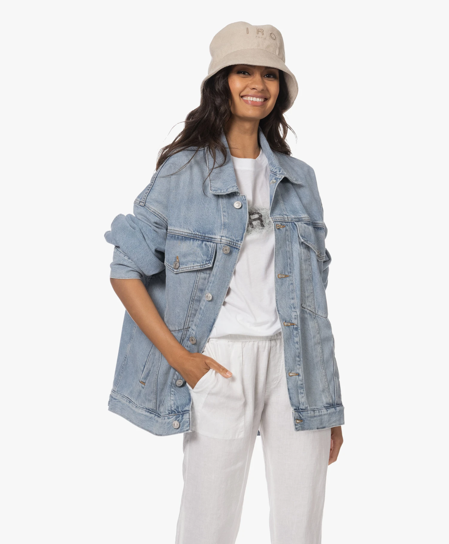 Iro Veneto Sponge Terry Bucket Hat - Oyster Grey 8 Iro Veneto Sponge Terry Bucket Hat - Oyster Grey - Afbeelding 6