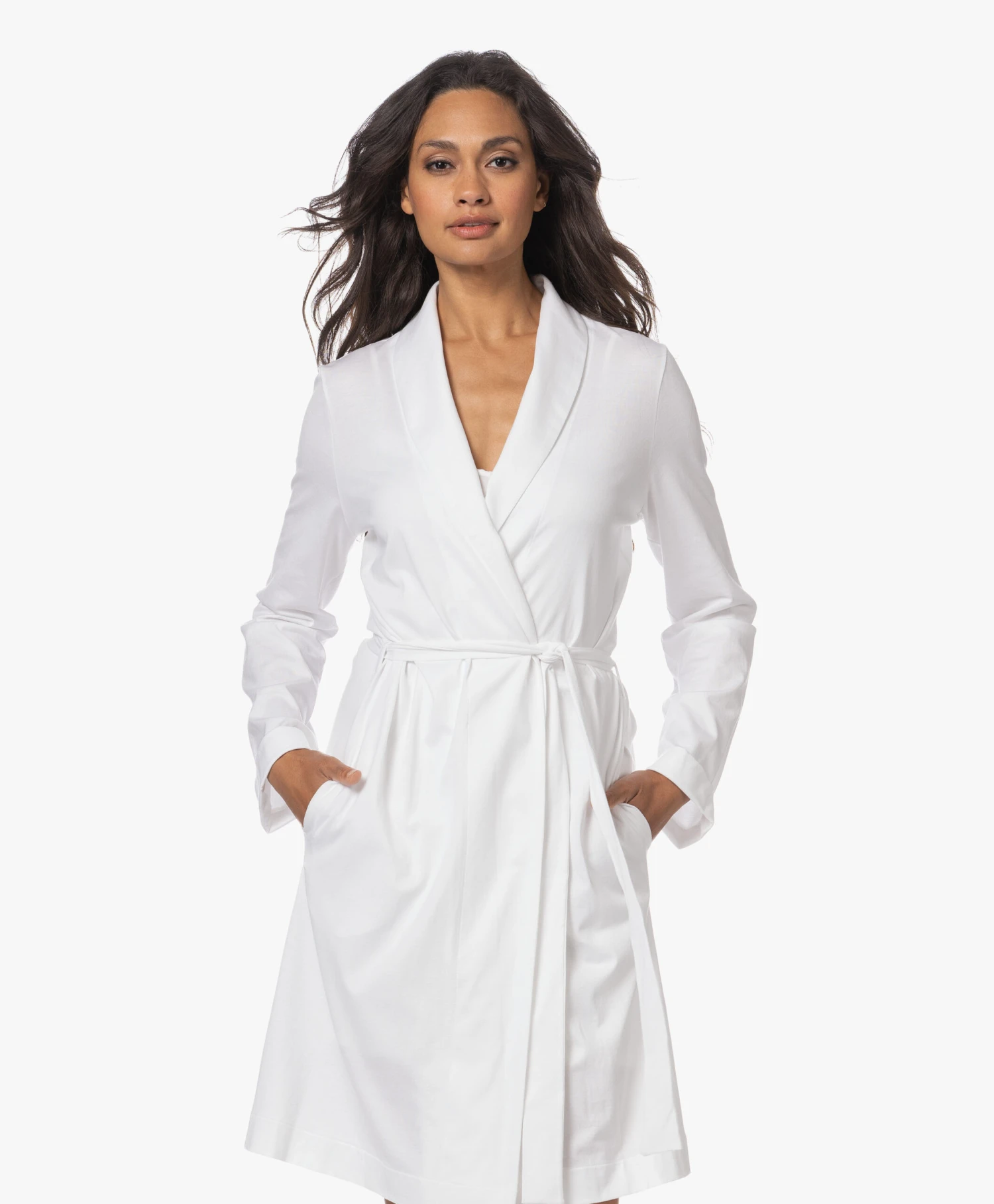 Hanro Robe Selection Katoenen Jersey Badjas - Wit 10 Hanro Robe Selection Katoenen Jersey Badjas - Wit - Afbeelding 8