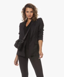 Rag & Bone Small Field Messenger Suède Schoudertas - Zwart -Modewinkel 230711 039a6317 2d76 40f8 a8f1 8e0299a7a0fc