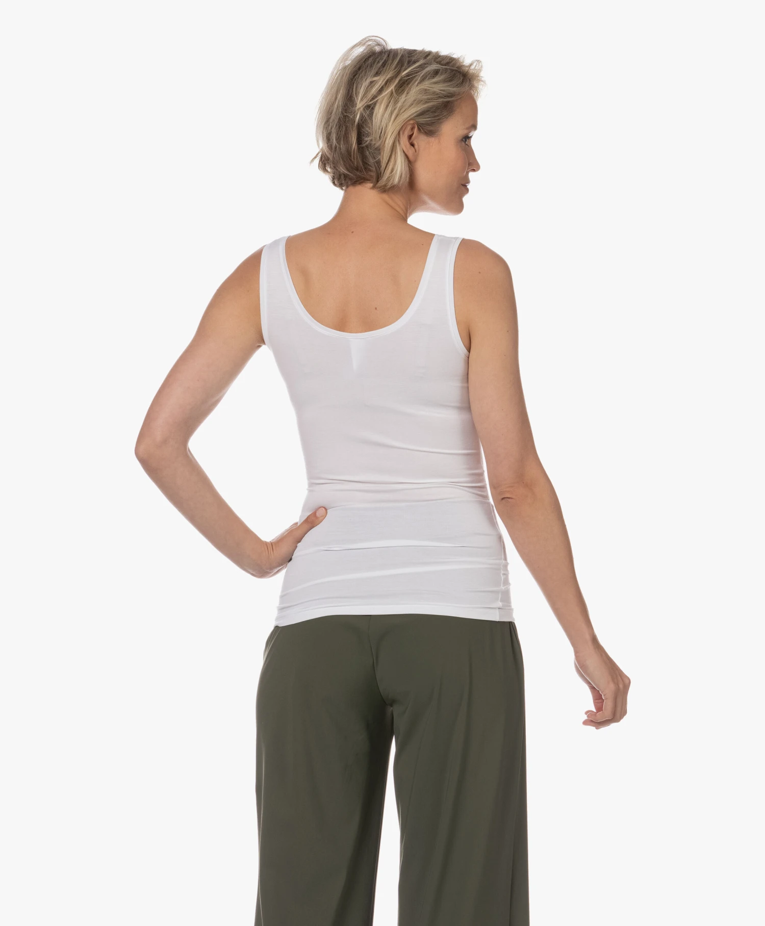 Hanro Soft Touch Modal Tanktop - Wit 6 Hanro Soft Touch Modal Tanktop - Wit - Afbeelding 4