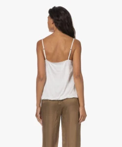 Woman By Earn Luna Satijnen Spaghettitop - Off-White -Modewinkel 230727 7cf8882b 7bbf 48df 852c e2887dbea5f6