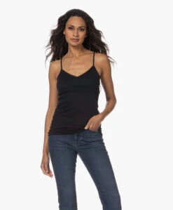 Hanro Padded Katoenen Spaghetti Top - Zwart 26 Hanro Padded Katoenen Spaghetti Top - Zwart -Modewinkel 230801 9d840704 4a28 431b 84d1 c563354e7780