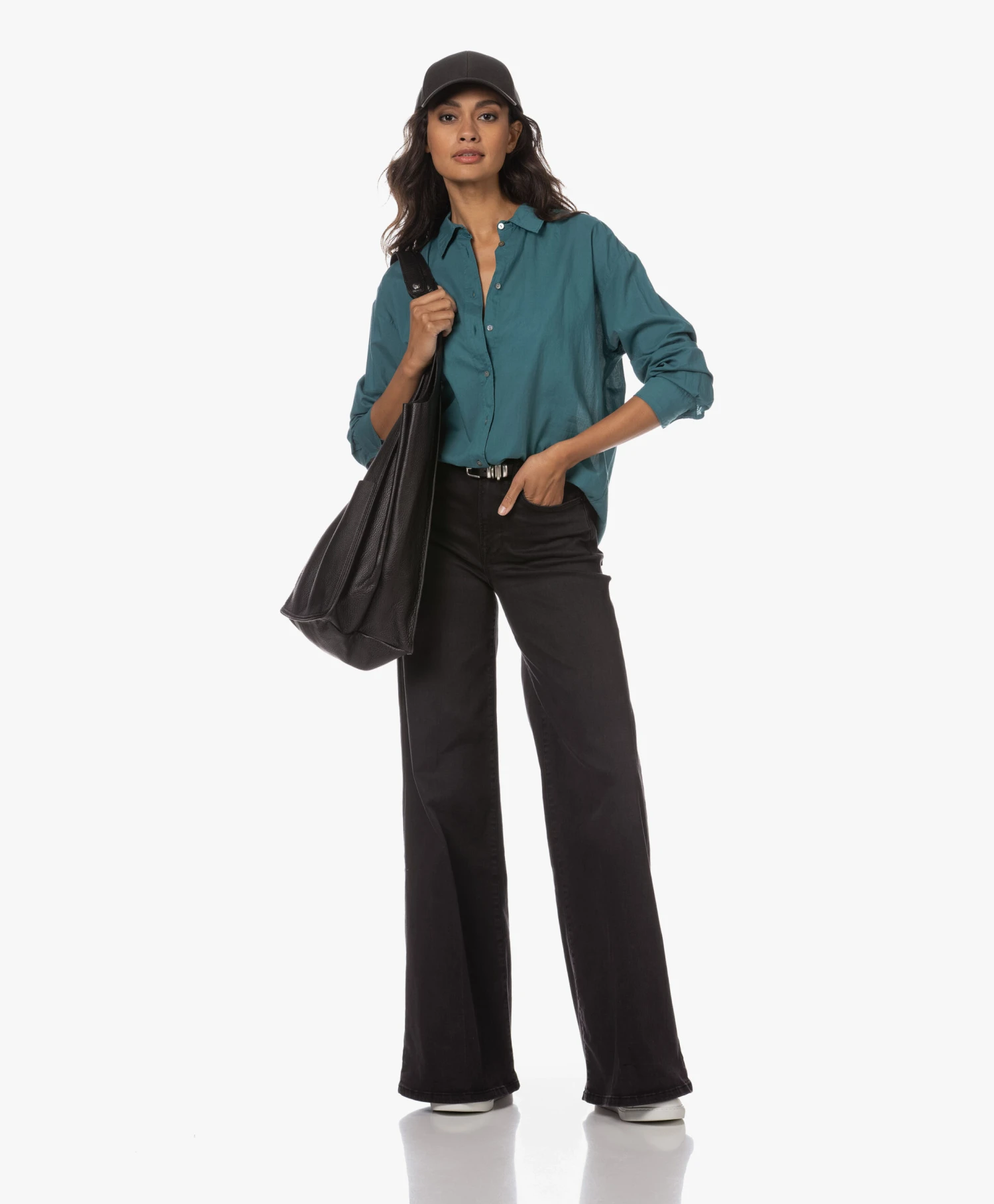 Varsity Headwear Oilskin Pet - Zwart 4 Varsity Headwear Oilskin Pet - Zwart - Afbeelding 2