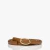 By Malene Birger Katin Smalle Leren Riem - Cognac