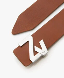 Zadig & Voltaire Zv Initiale Leren Riem - Tan -Modewinkel 3125cd97 6abd 4050 a86b dc9eb83e4692 02