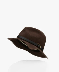 Rag & Bone Wollen Floppy Fedora Packable Hoed - Bruin Mêlee