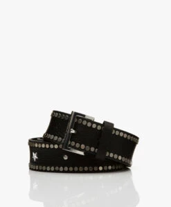 Zadig & Voltaire Starlight Leren Riem - Zwart