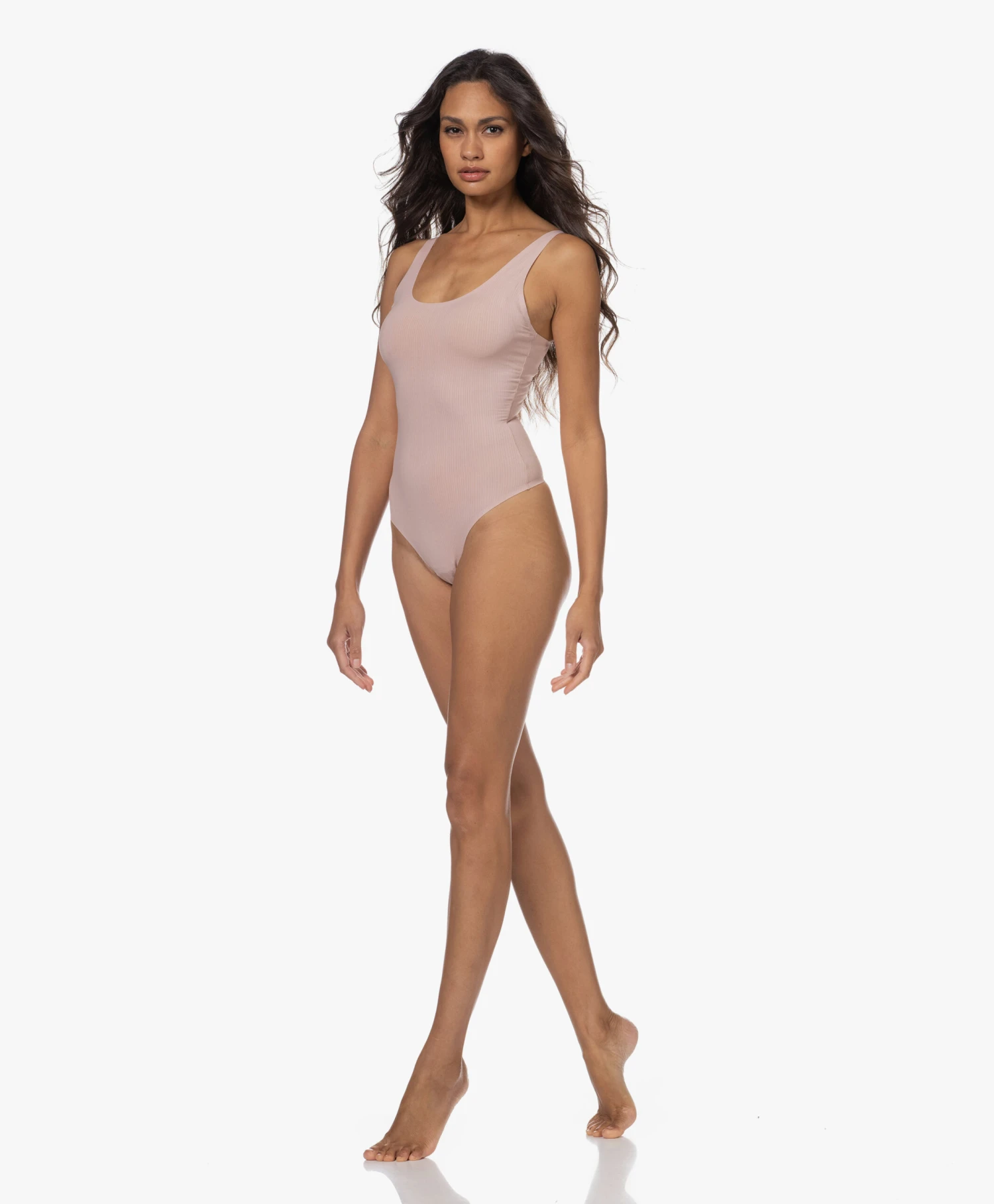 Wolford Ribjersey String Body - Powder Pink 8 Wolford Ribjersey String Body - Powder Pink - Afbeelding 6