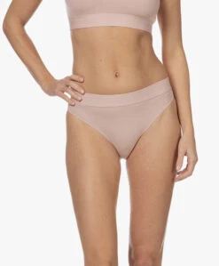 Wolford Beauty Cotton Rib Slip - Poederroze