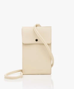 Monk & Anna Vegan Leren Telefoontasje - Milk