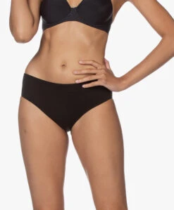 Skin Aja Pima Katoenen Boyshort Slip - Zwart