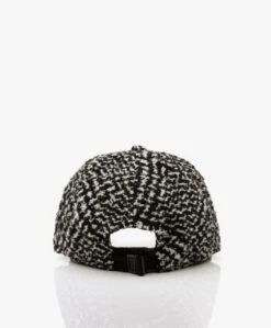 Rag & Bone Rb Heritage Bouclé Baseball Cap - Zwart/Wit -Modewinkel 61d39fec e468 4b66 98f3 b2d987f29526 01