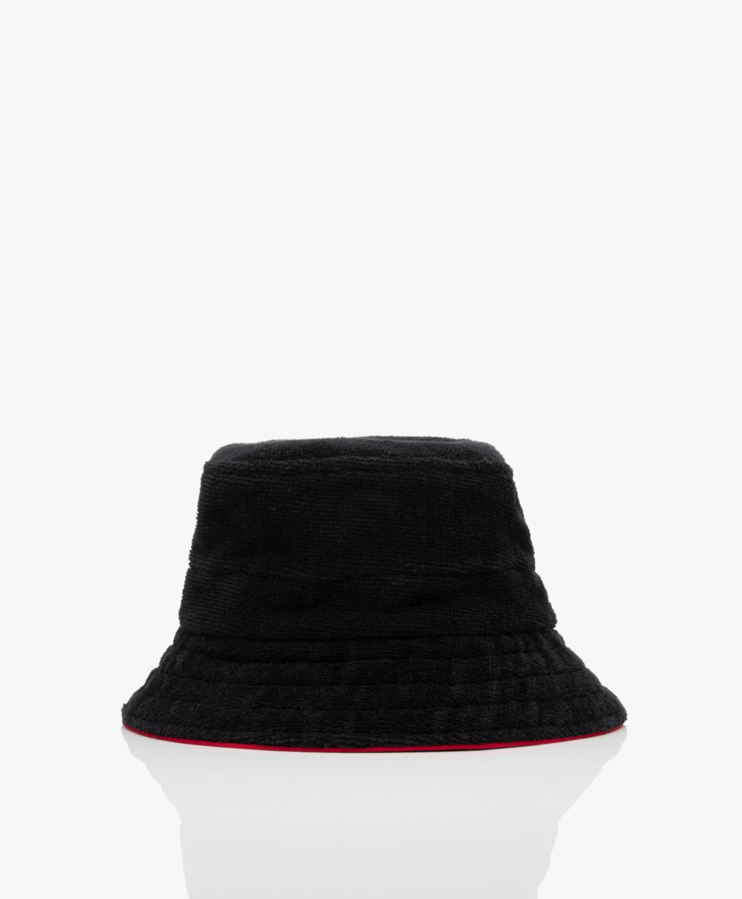 Baindoux Giza Katoen French Terry Bucket Hat - Zwart 6 Baindoux Giza Katoen French Terry Bucket Hat - Zwart - Afbeelding 4