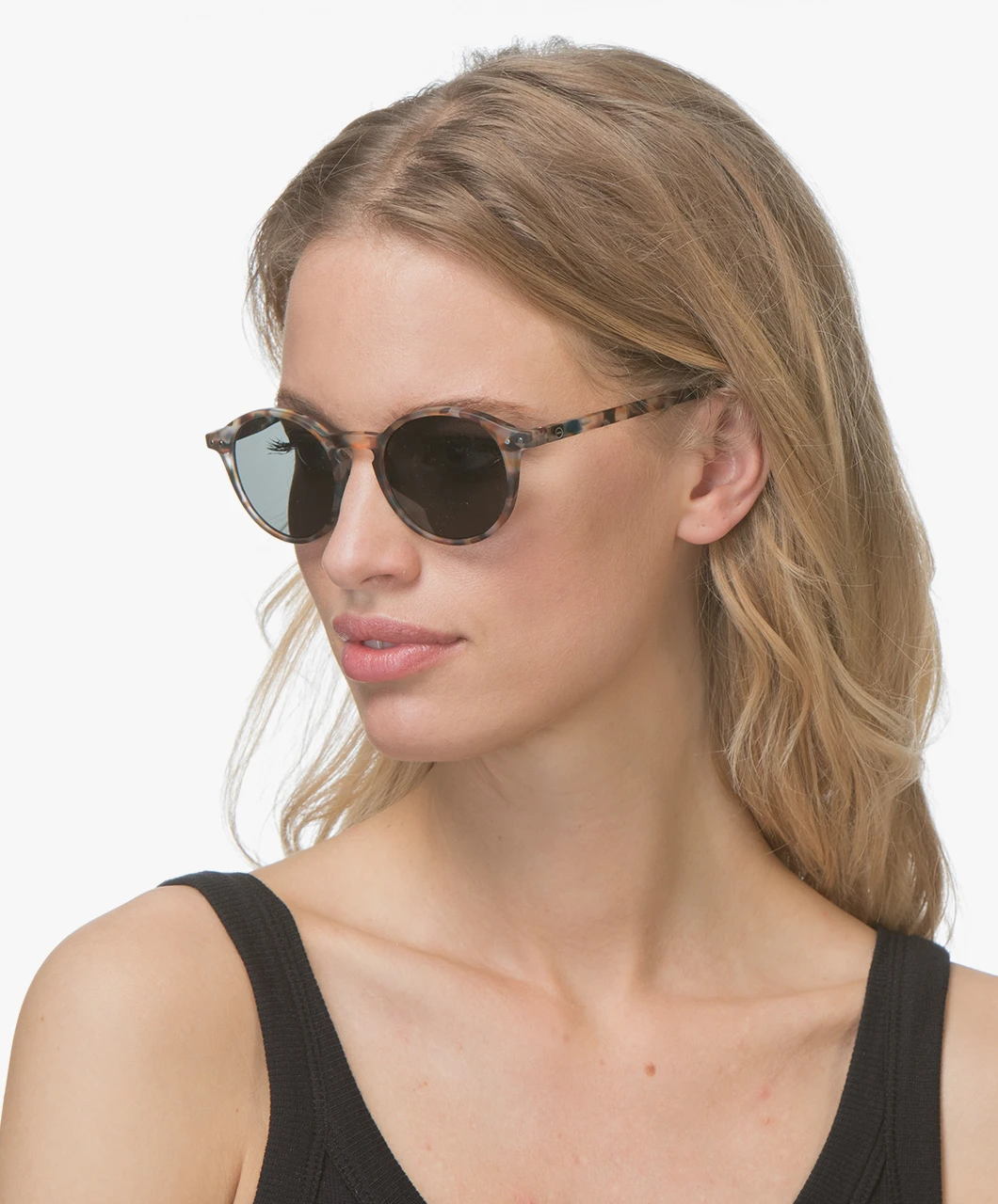 Izipizi Sun #D Zonnebril - Blauw Tortoise/Grijze Glazen 4 Izipizi Sun #D Zonnebril - Blauw Tortoise/Grijze Glazen - Afbeelding 2