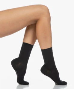 Falke Cotton Touch Damessokken - Donker Navy