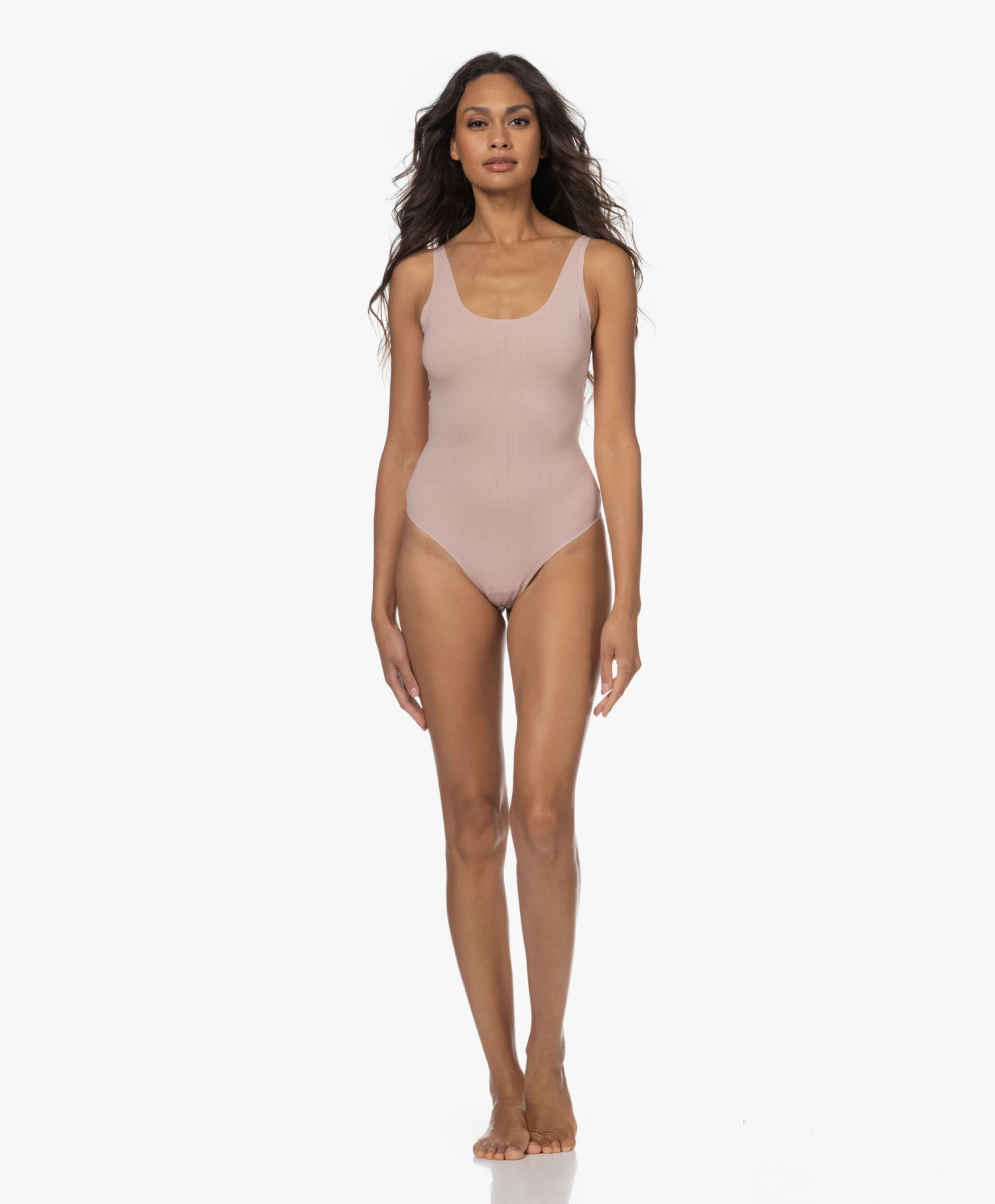 Wolford Ribjersey String Body - Powder Pink 12 Wolford Ribjersey String Body - Powder Pink - Afbeelding 10