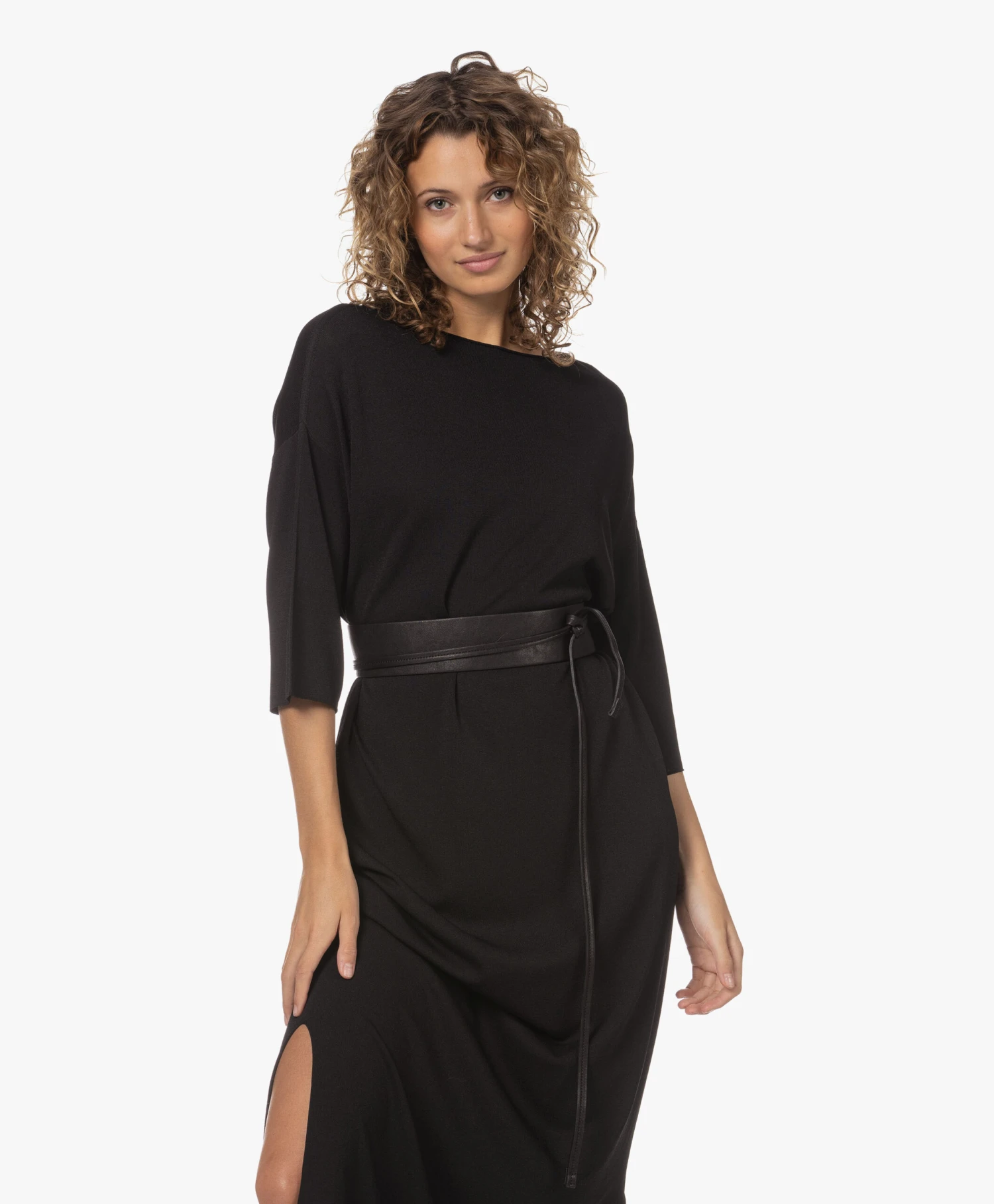 Pomandère Leren Wikkel Tailleriem - Zwart 9 Pomandère Leren Wikkel Tailleriem - Zwart - Afbeelding 7