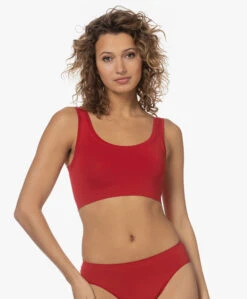 Hanro Touch Feeling Bh Top - Garnet Red