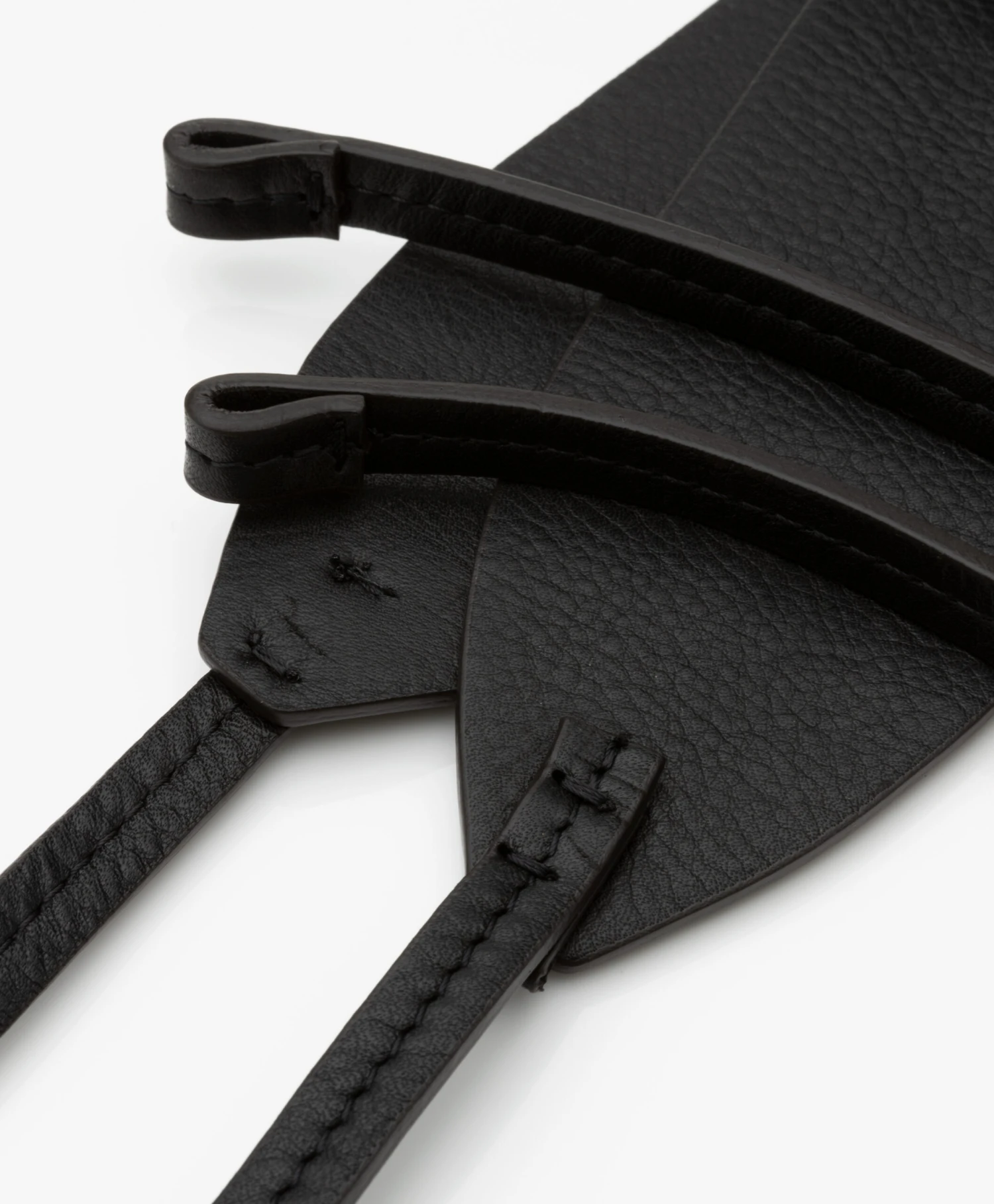 Pomandère Leren Wikkel Tailleriem - Zwart 5 Pomandère Leren Wikkel Tailleriem - Zwart - Afbeelding 3