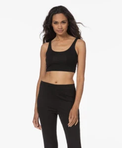 Skin Clio Jersey Crop Top - Zwart -Modewinkel df05e0b5 753c 43cd 9e34 f4f11e680feb 236