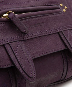 Jérôme Dreyfuss Jerome Dreyfuss Joe S Leren Schouder-/Cross-Body Tas - Noircie Violet -Modewinkel e333963e dc1b 4c6b b60d 8dd1ff55ef8d 03